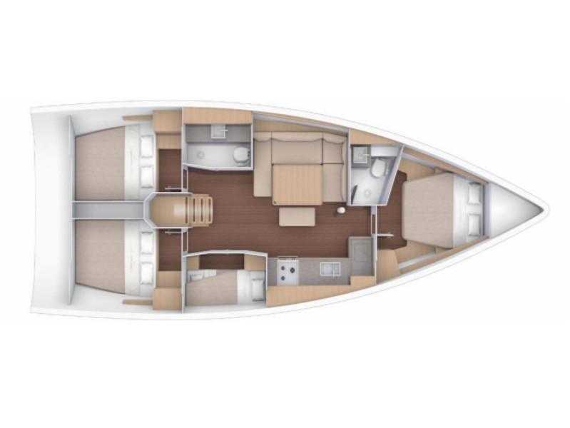 Book yachts online - sailboat - Dufour 430 Grand Large - Akira - rent