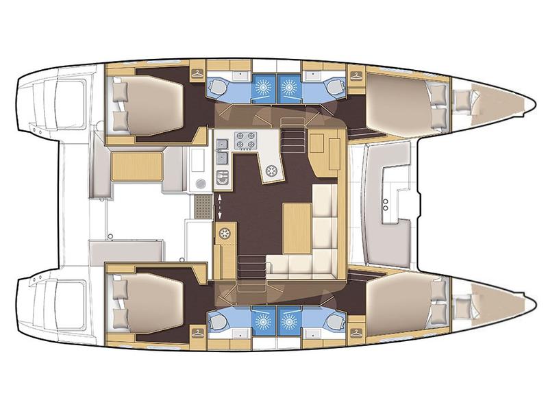 Book yachts online - catamaran - Lagoon 450 - ARCTIC PRINCE (WITH AC&amp;GENERATOR) - rent