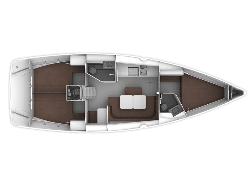 Book yachts online - sailboat - Bavaria Cruiser 41 - Luna II - rent
