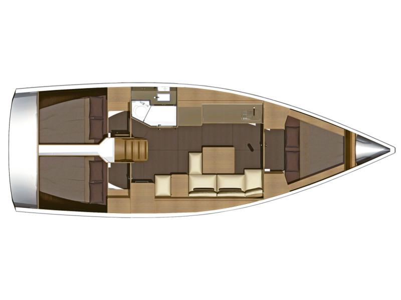 Book yachts online - sailboat - Dufour 382 GL - Niké - rent