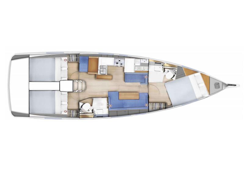 Book yachts online - sailboat - Sun Odyssey 410 - Sirius II - rent