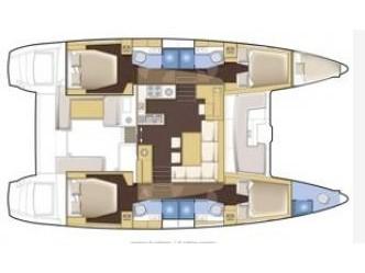 Book yachts online - catamaran - Lagoon 450  Flybridge - Grace - rent