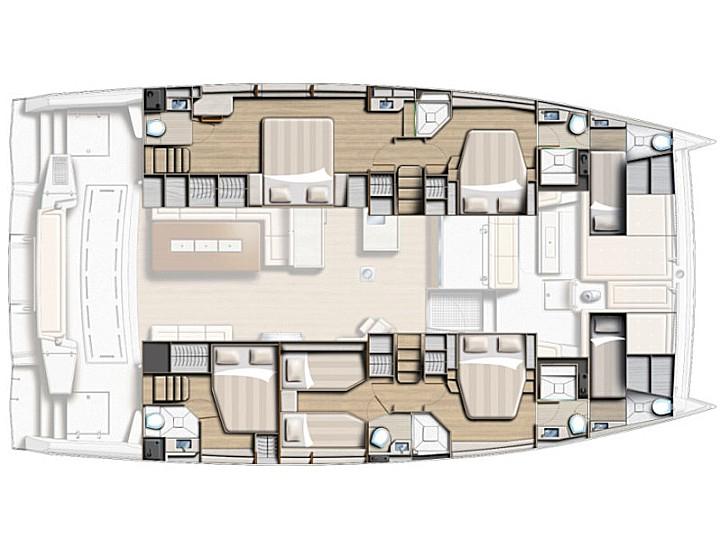 Book yachts online - catamaran - Bali 5.4 - Blue Blue Blue - rent