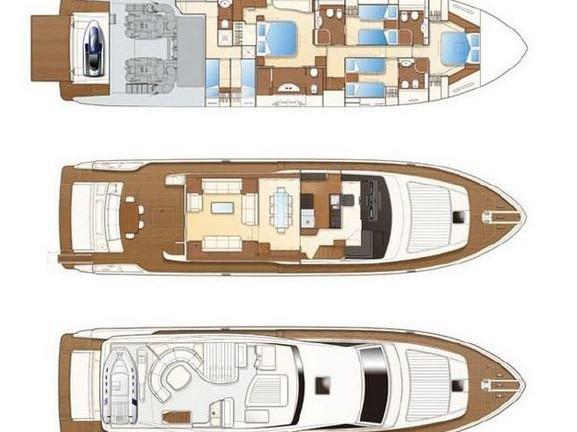 Book yachts online - motorboat - Ferretti 780 - Nineteen - rent