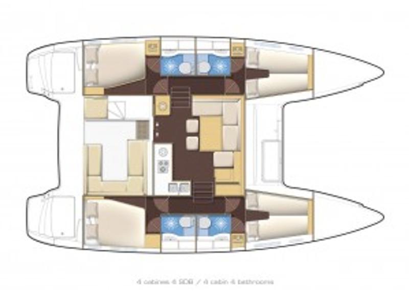 Book yachts online - catamaran - Lagoon 400 S2 - Emerald Seas - rent