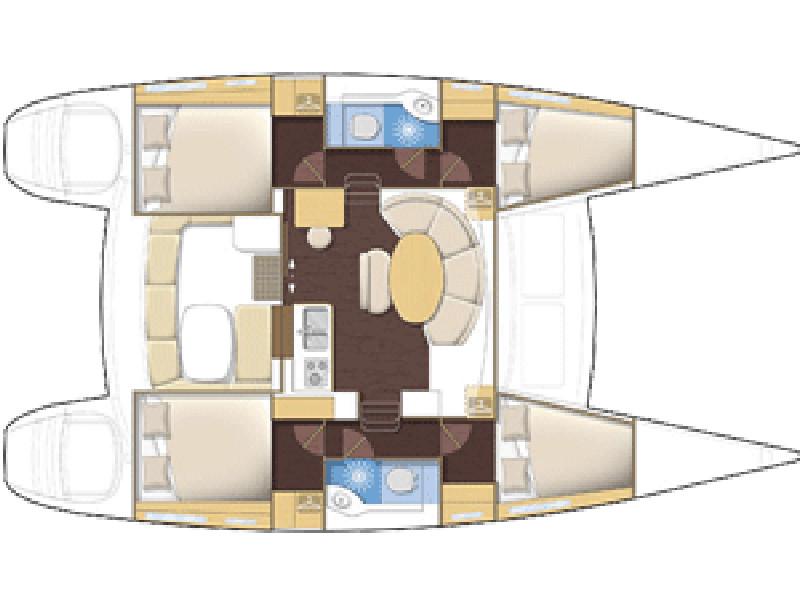 Book yachts online - catamaran - Lagoon 380 - ThunderCat - rent