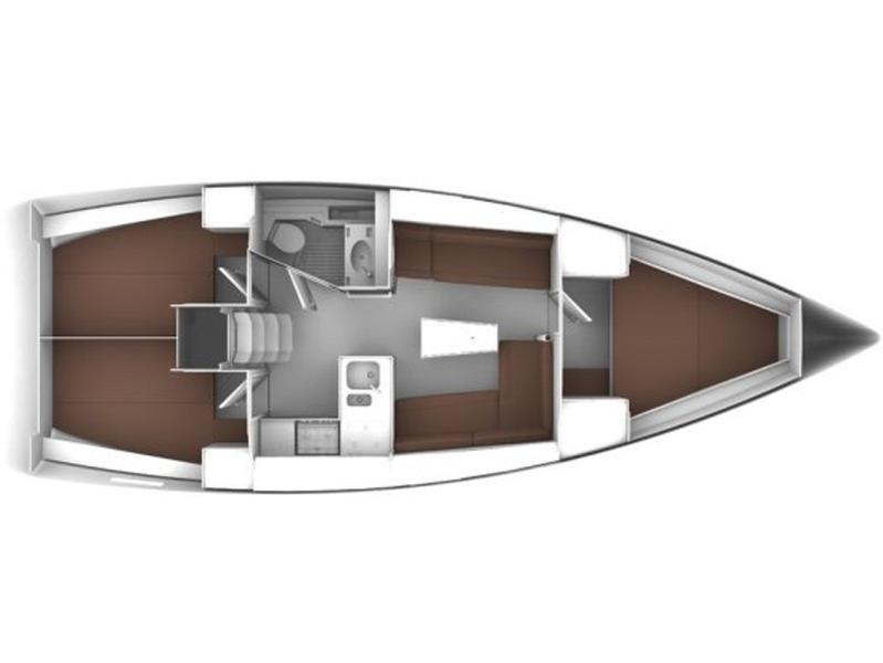 Book yachts online - sailboat - Bavaria 37 Cruiser - HM INO - rent