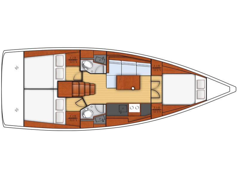 Book yachts online - sailboat - Oceanis 38.1 - NN2 - NEW 2023 - rent