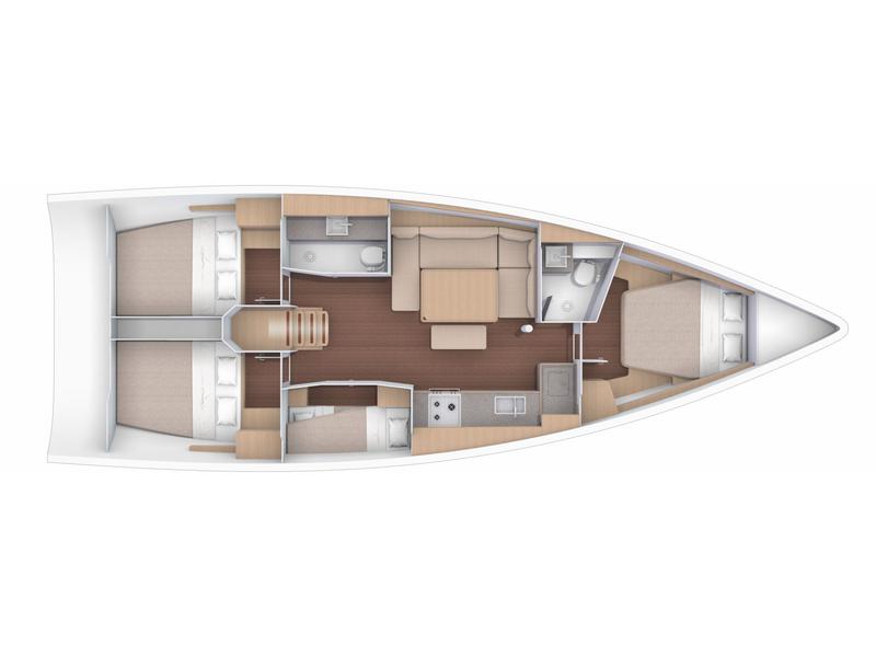 Book yachts online - sailboat - Dufour 430 Grand Large - NN3 - NEW 2023 - rent