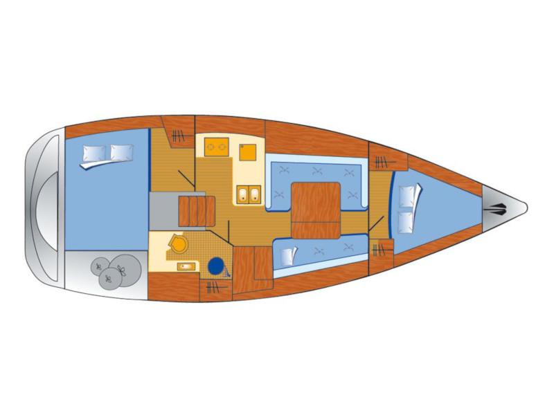 Book yachts online - sailboat - Oceanis 34 - LL Skyhawk - rent