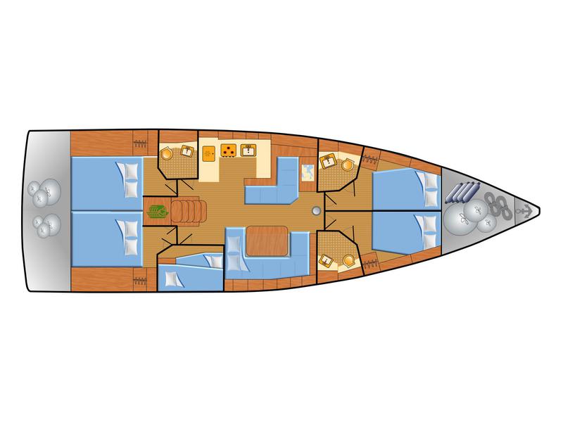 Book yachts online - sailboat - Oceanis 51.1- 5 cab - Obelix - rent