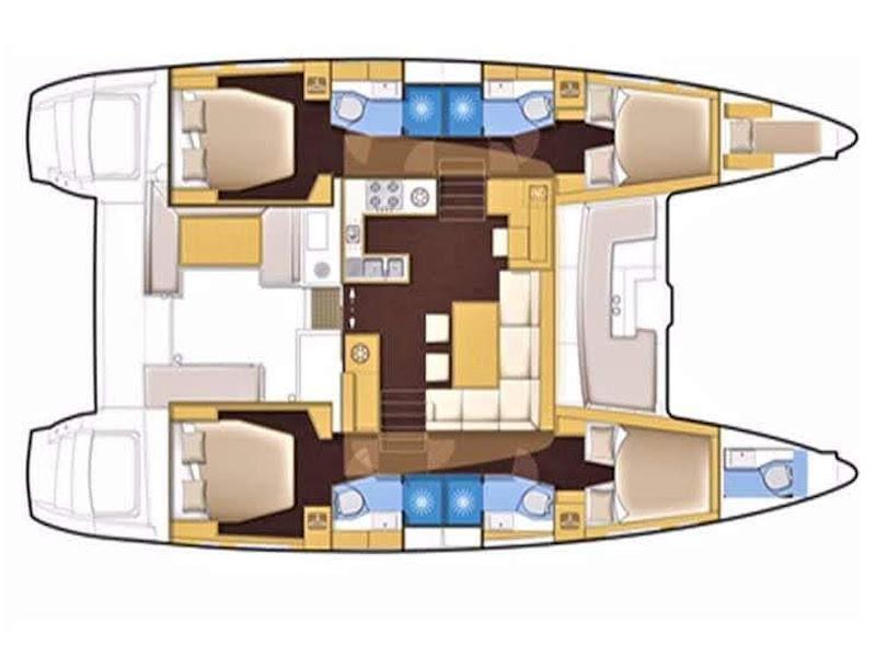 Book yachts online - catamaran - Lagoon 450  Flybridge - Alkyone - rent