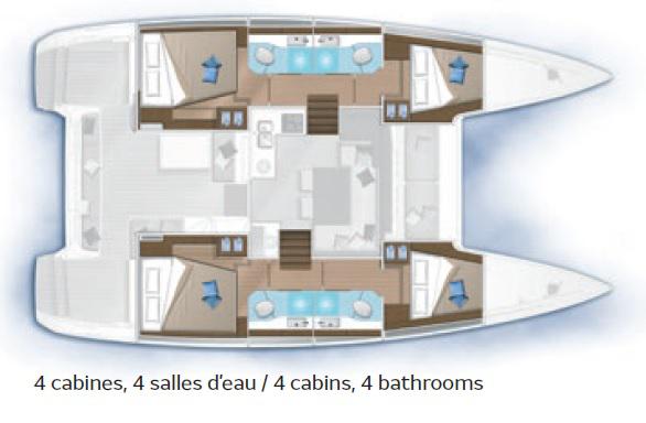 Book yachts online - catamaran - Lagoon 40 (2022) - Altea - CA101 - - rent