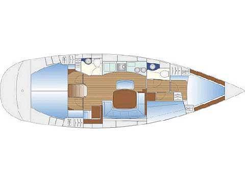 Book yachts online - sailboat - Bavaria 44 - Calypso - rent