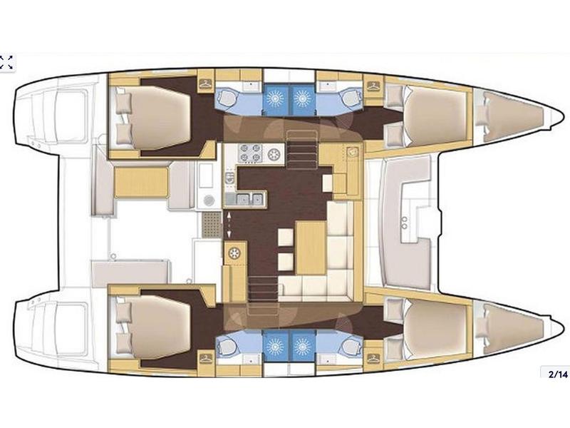 Book yachts online - catamaran - Lagoon 450  Fly - For Sail - rent