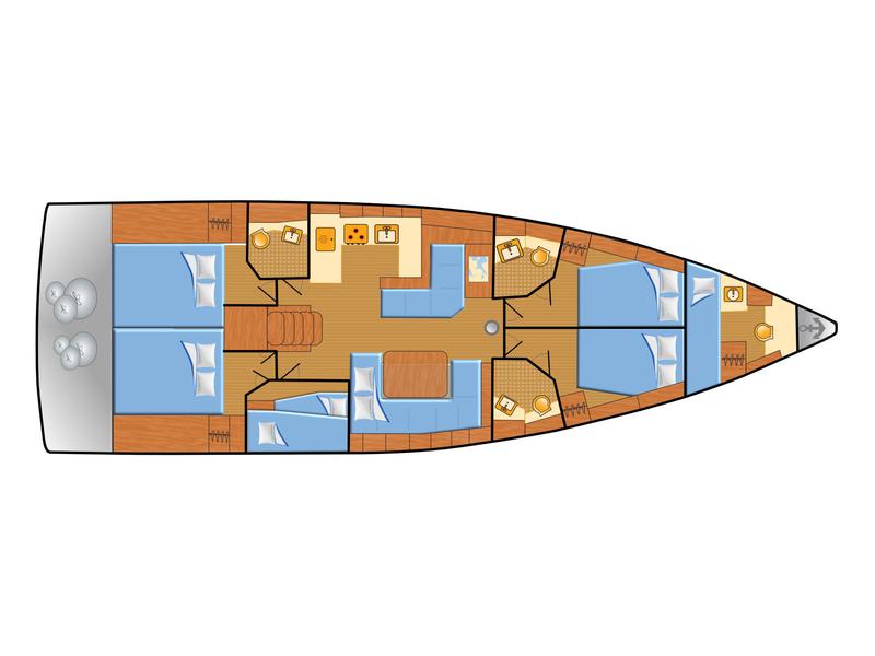 Book yachts online - sailboat - Oceanis 51.1 - Flipper - rent