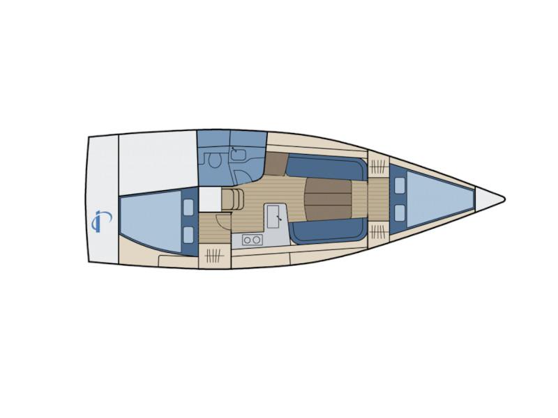 Book yachts online - sailboat - Dehler Varianta 37 - Leila - rent