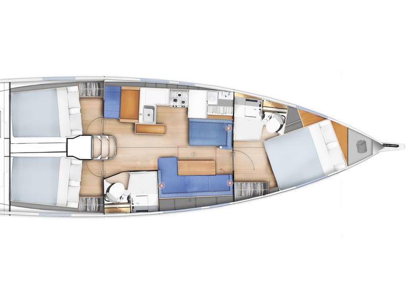 Book yachts online - sailboat - Sun Odyssey 410 - Psi Octantis - rent