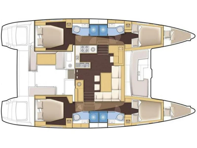 Book yachts online - catamaran - Lagoon 450F - ZIL SEASHELL - rent