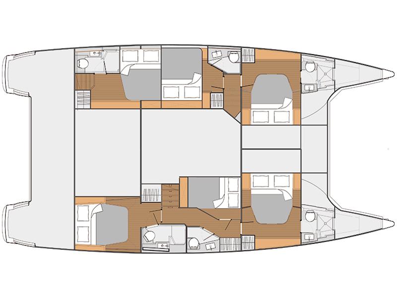 Book yachts online - catamaran - Saba 50 - Princess Aphrodite (crewed) - rent