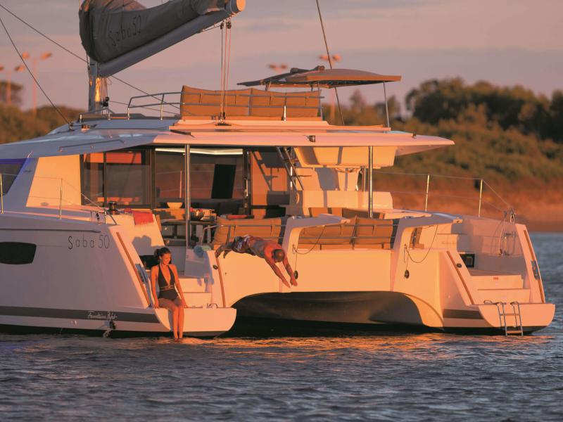 Book yachts online - catamaran - Saba 50 - Princess Aphrodite (crewed) - rent