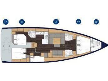 Book yachts online - sailboat - Bavaria C50 - MALENA - rent