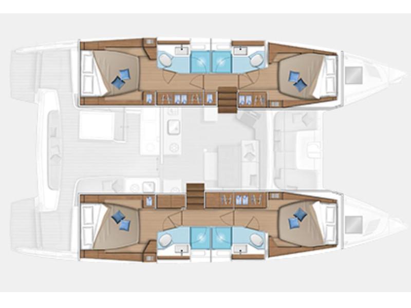 Book yachts online - catamaran - Lagoon 46 - ARCA - rent