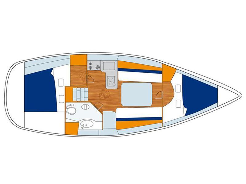 Book yachts online - sailboat - Beneteau Oceanis 32 - Anastasia - rent