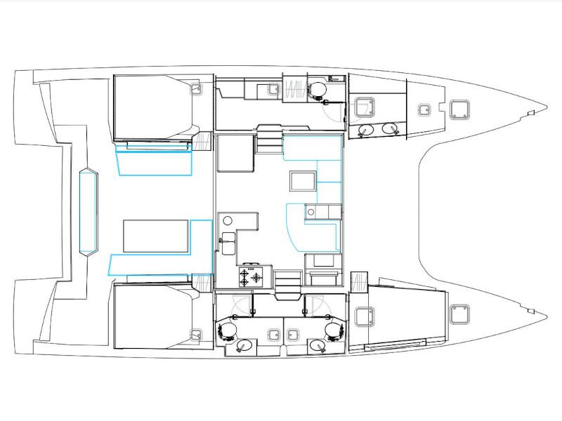 Book yachts online - catamaran - Nautitech 46 Fly - Sea Spirit III - rent