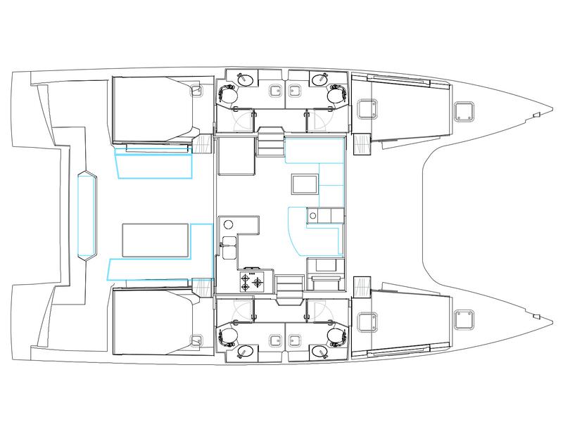 Book yachts online - catamaran - Nautitech 46 Fly - Sea Spirit II - rent