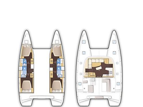 Book yachts online - catamaran - Lagoon 42 - Aenaos - rent