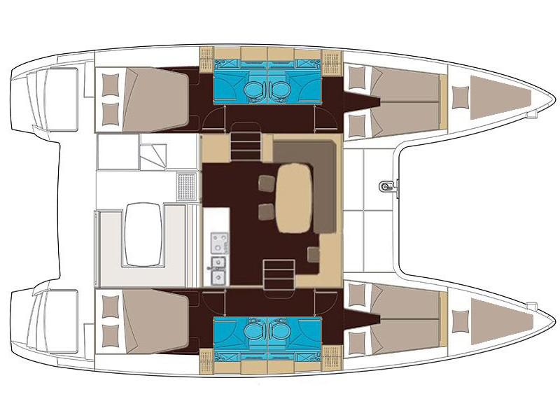 Book yachts online - catamaran - Lagoon 400 S2 - Utopia - rent