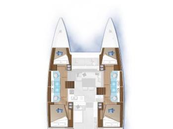 Book yachts online - catamaran - Lagoon 40 - Mithra - rent