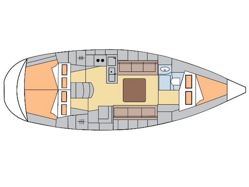Book yachts online - sailboat - Bavaria 36 - Altair - rent