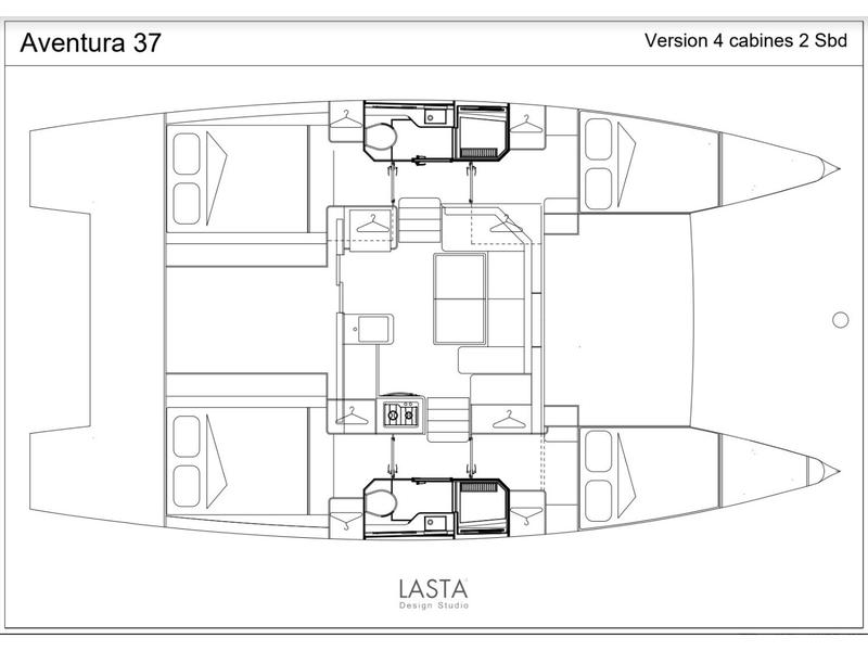 Book yachts online - catamaran - Aventura 37 - Ilusión - rent