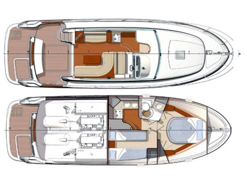 Book yachts online - motorboat - Jeanneau Prestige 36 Fly - Dodo - rent
