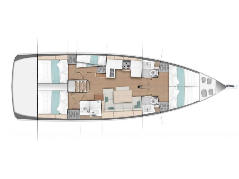 Book yachts online - sailboat - Sun Odyssey 490 -2020 - Selini - rent