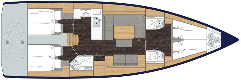 Book yachts online - sailboat - Bavaria C45 Style - Whisper - rent