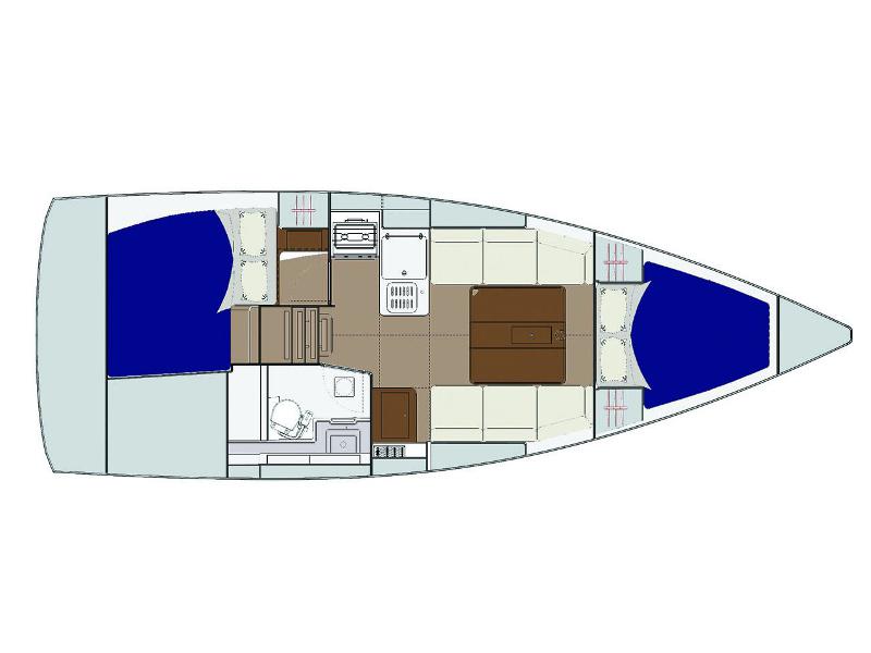 Book yachts online - sailboat - Dufour 310 Grand Large - Sisu - rent