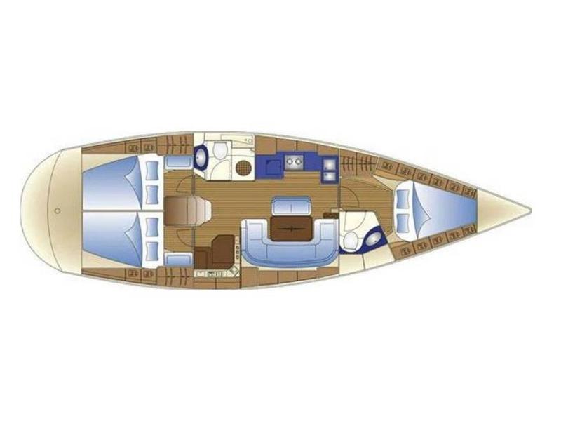 Book yachts online - sailboat - Bavaria 42 Cruiser - NEFELI - rent
