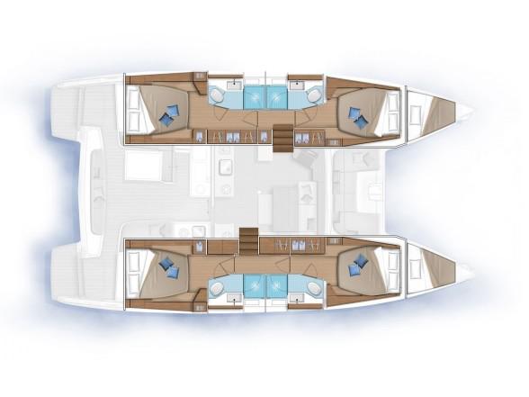 Book yachts online - catamaran - Lagoon 46 - OMNIA  - rent