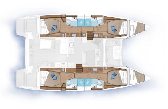 Book yachts online - catamaran - Lagoon 46 - OMNIA  - rent