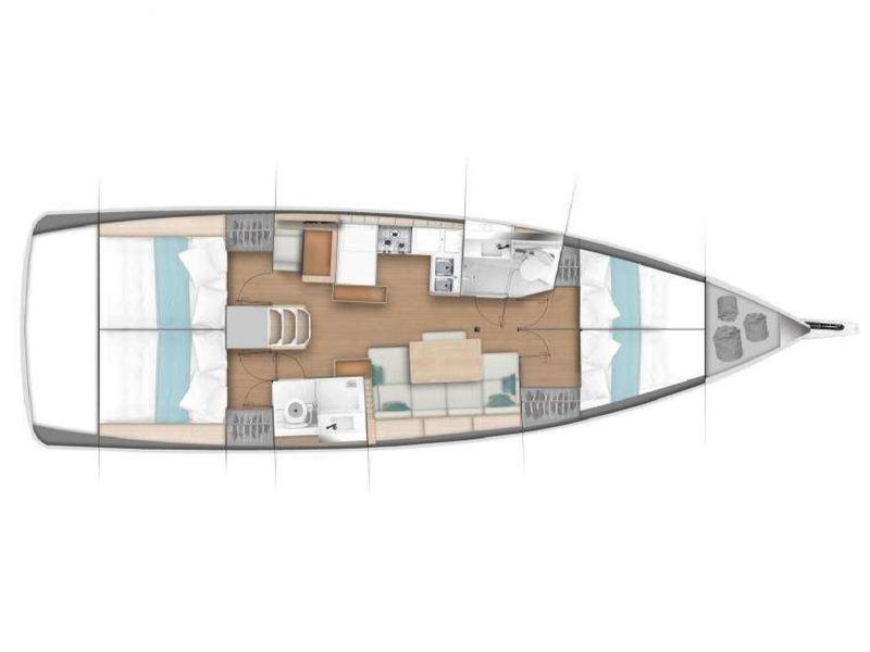 Book yachts online - sailboat - Sun Odyssey 440 - Indira - rent
