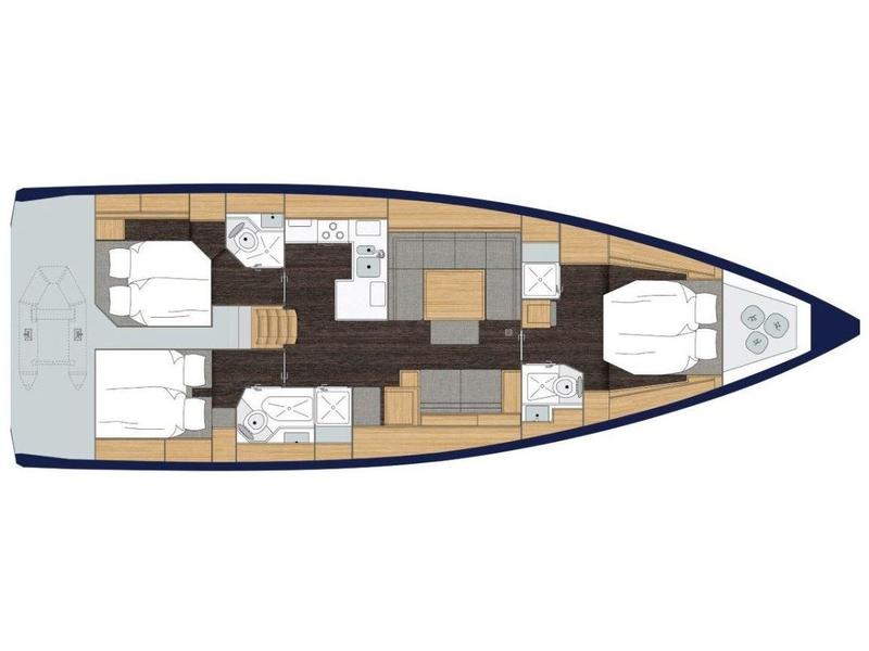 Book yachts online - sailboat - Bavaria C50 Style - AC + GEN - Ya  - AC + GENERATOR - rent