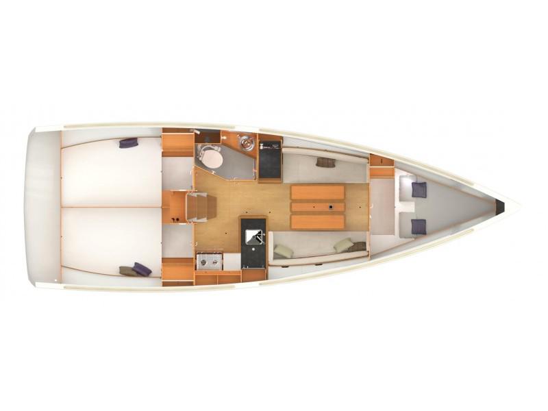 Book yachts online - sailboat - Sun Odyssey 349 - Anahera - rent