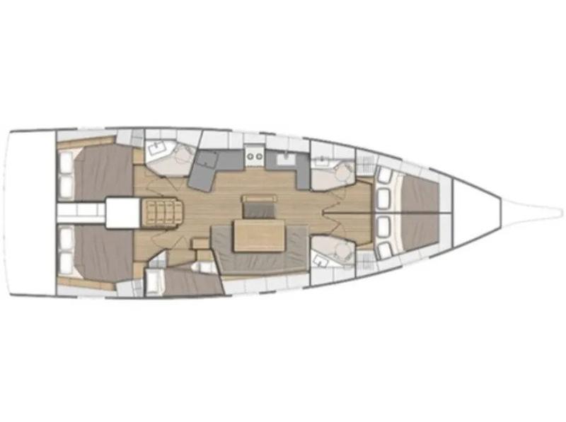 Book yachts online - sailboat - Oceanis 46.1 - OCEANIS 46.1 (2021) - VOL - rent