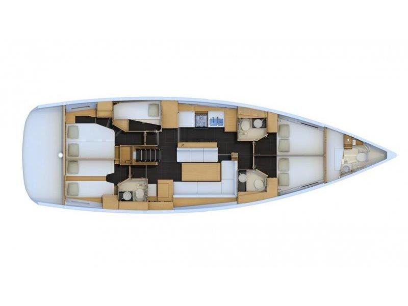 Book yachts online - sailboat - JEANNEAU 54 BT - MYSTIC DREAMS - rent