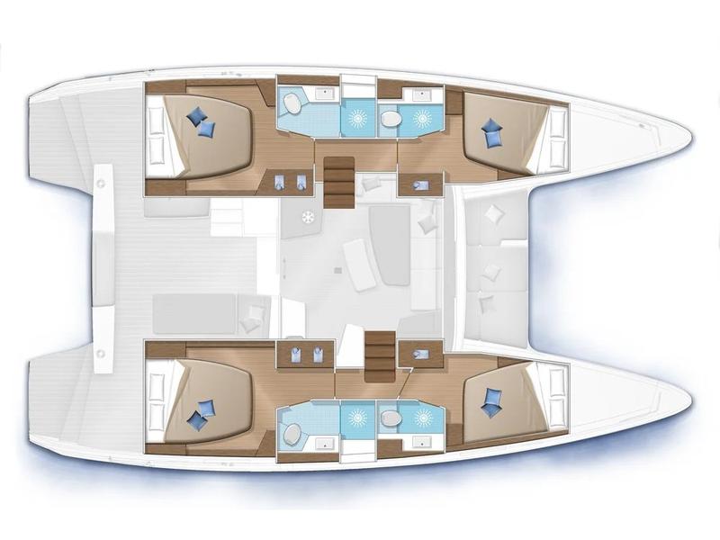 Book yachts online - catamaran - Lagoon 42* - Rosmarino - Comfort line - rent