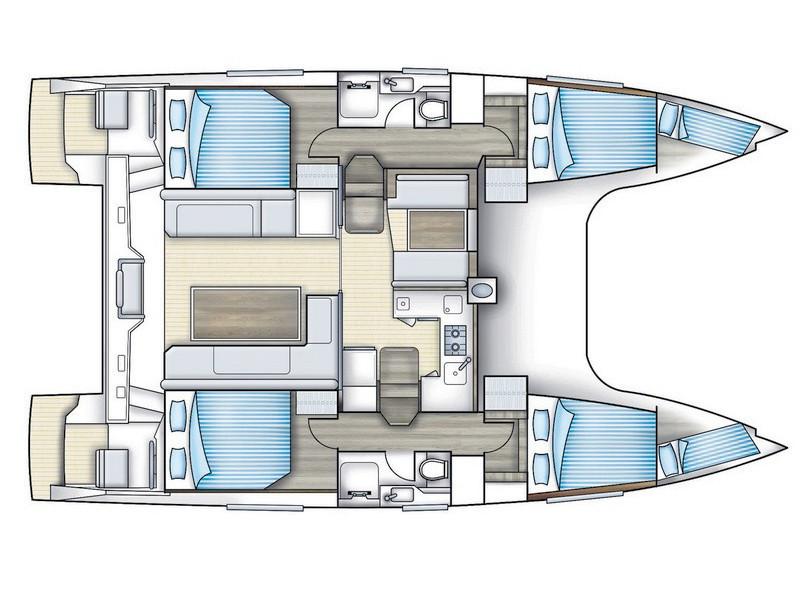 Book yachts online - catamaran - Nautitech 46 Fly - Mira - rent