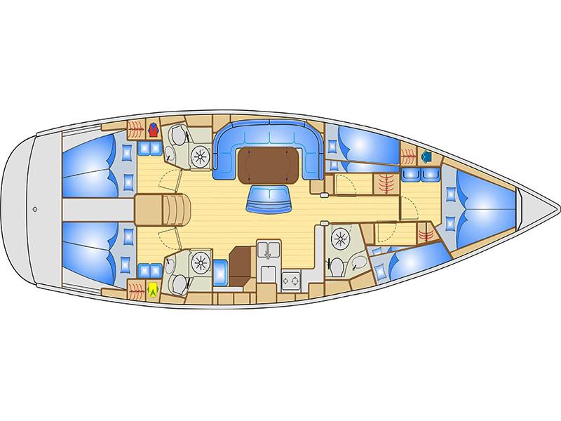 Book yachts online - sailboat - Bavaria 50 Cruiser - Wave Dancer - rent